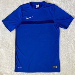 EUC Nike Academy Soccer Training Top Blue Size S